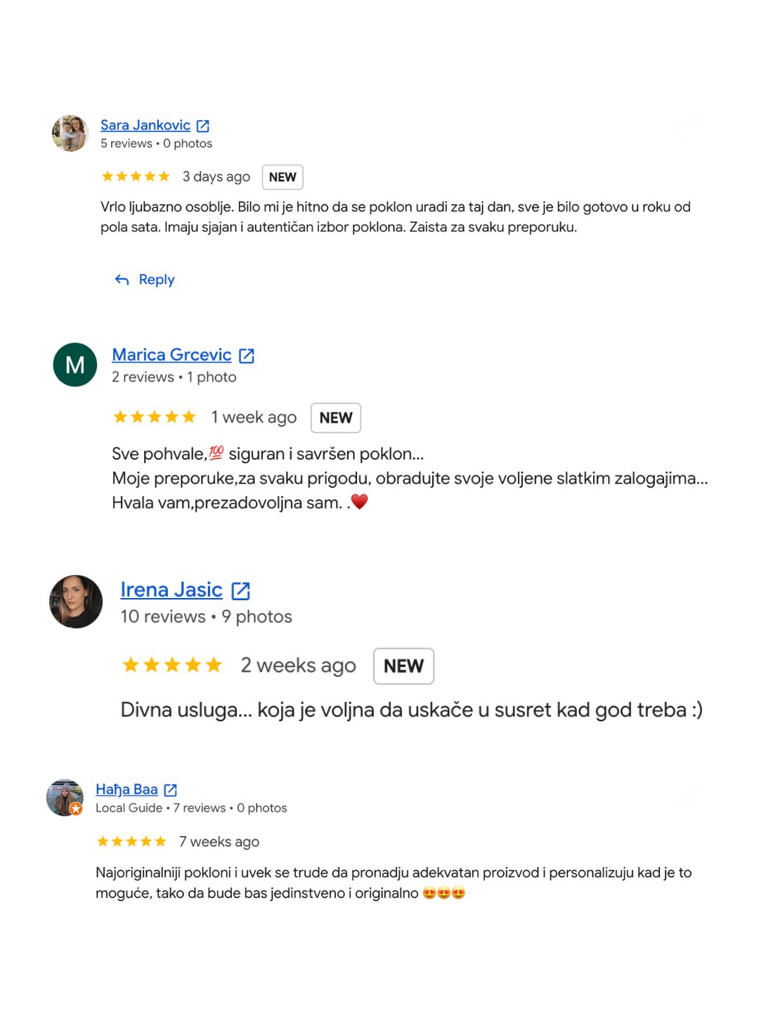 Utisak kupca Izaberi Poklon